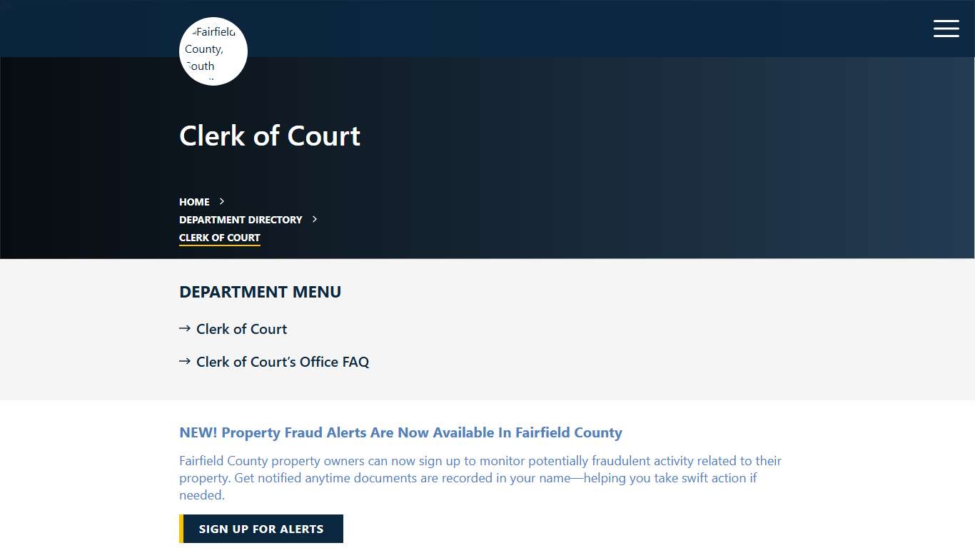Fairfield Co. Clerk of Court Services | Contact Info SC